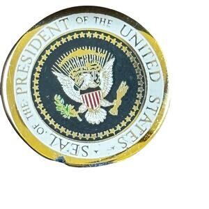 Ronald Reagan Presidential Seal White House Lapel Stick Pin Signed - New in Box